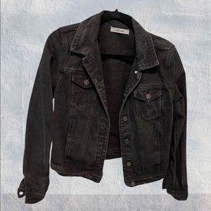 Refuge Black Jean Jacket Womens size M
